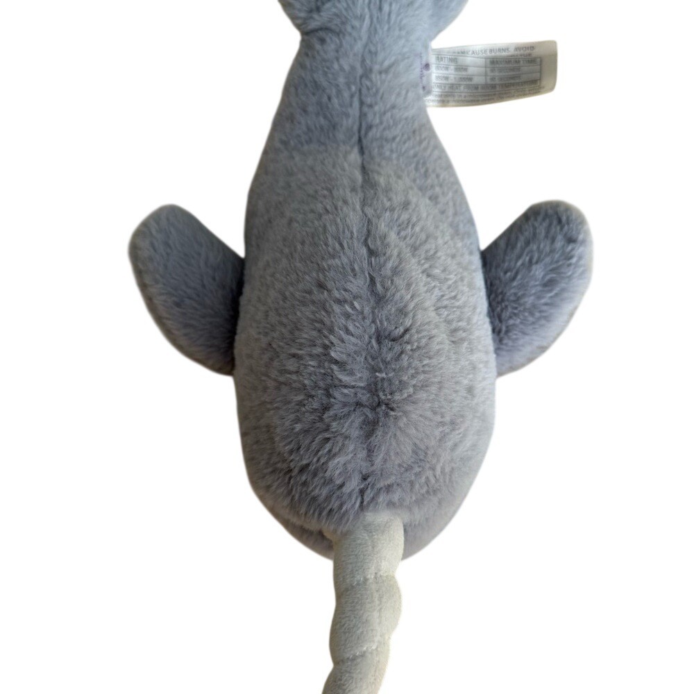 Warmies Narwhal Weighted Plush Lavender Scented Microwaveable Stuffed Animal - Picture 4 of 5